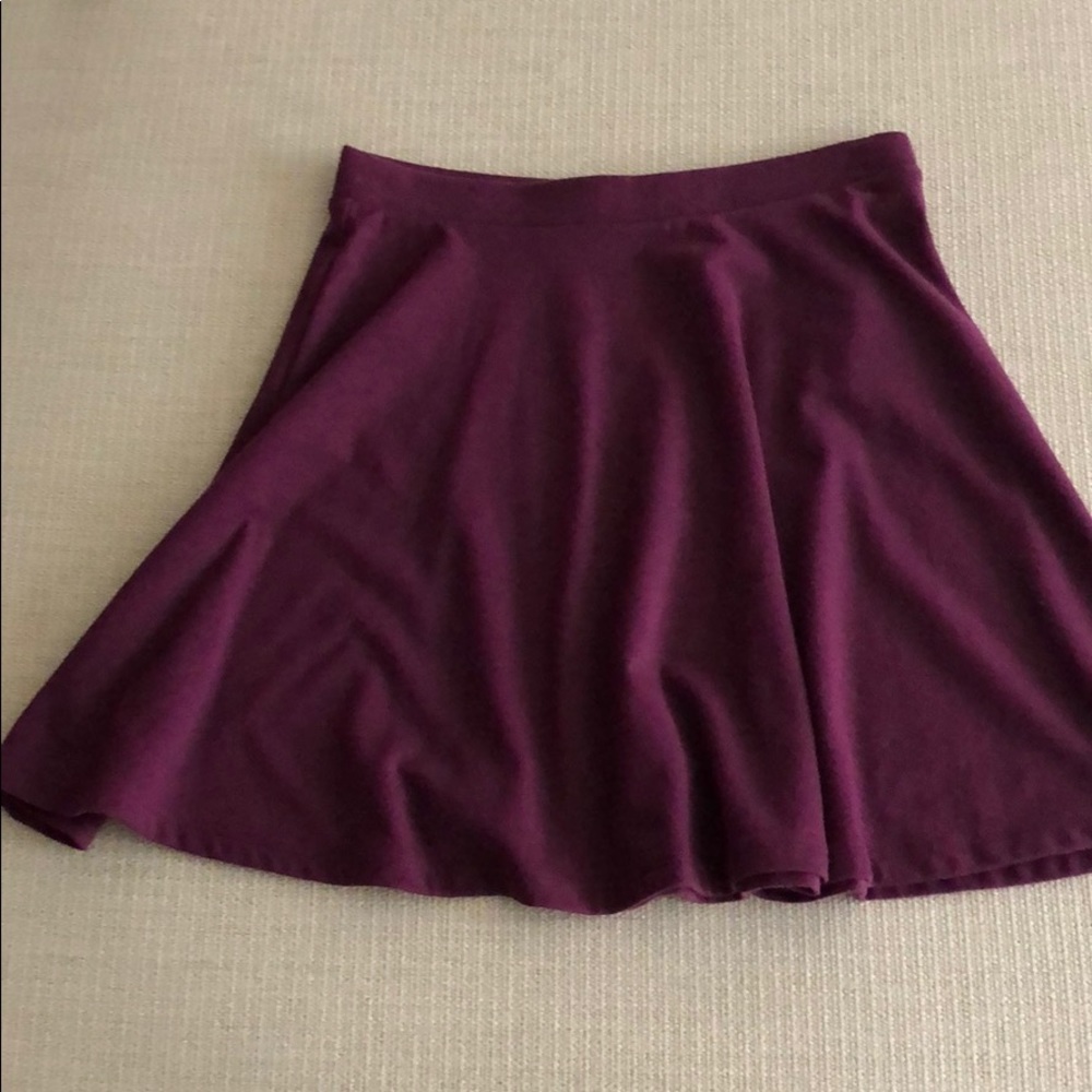 Maroon skater skirt